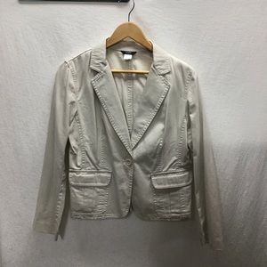 J. Crew khaki blazer. Women’s size large.